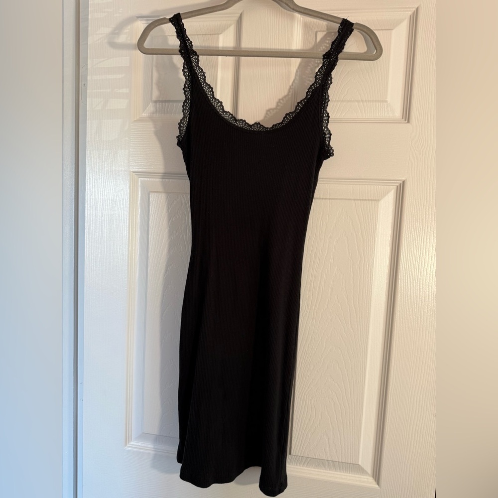 Ambiance Black Lace-Edged Chemise